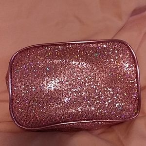 Pink glittery pouch